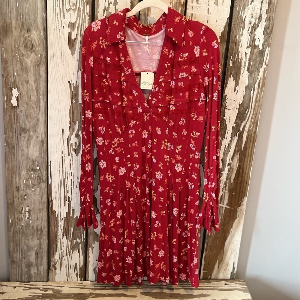 Free People Good days pop combo dress NWT Size Medium